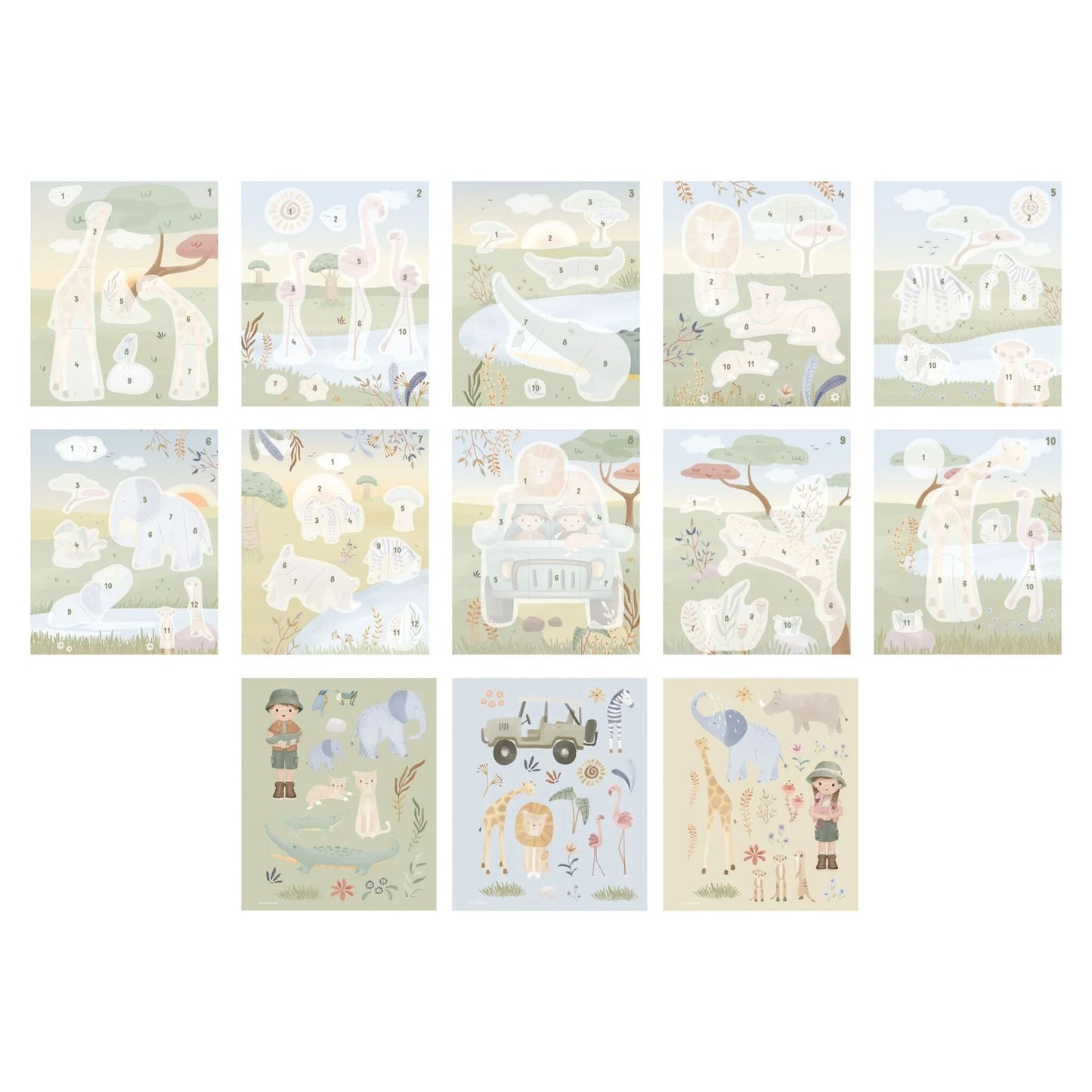 Sticker book by numbers - Jim