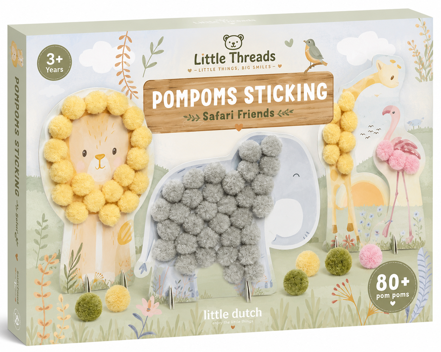 Craft set pompoms