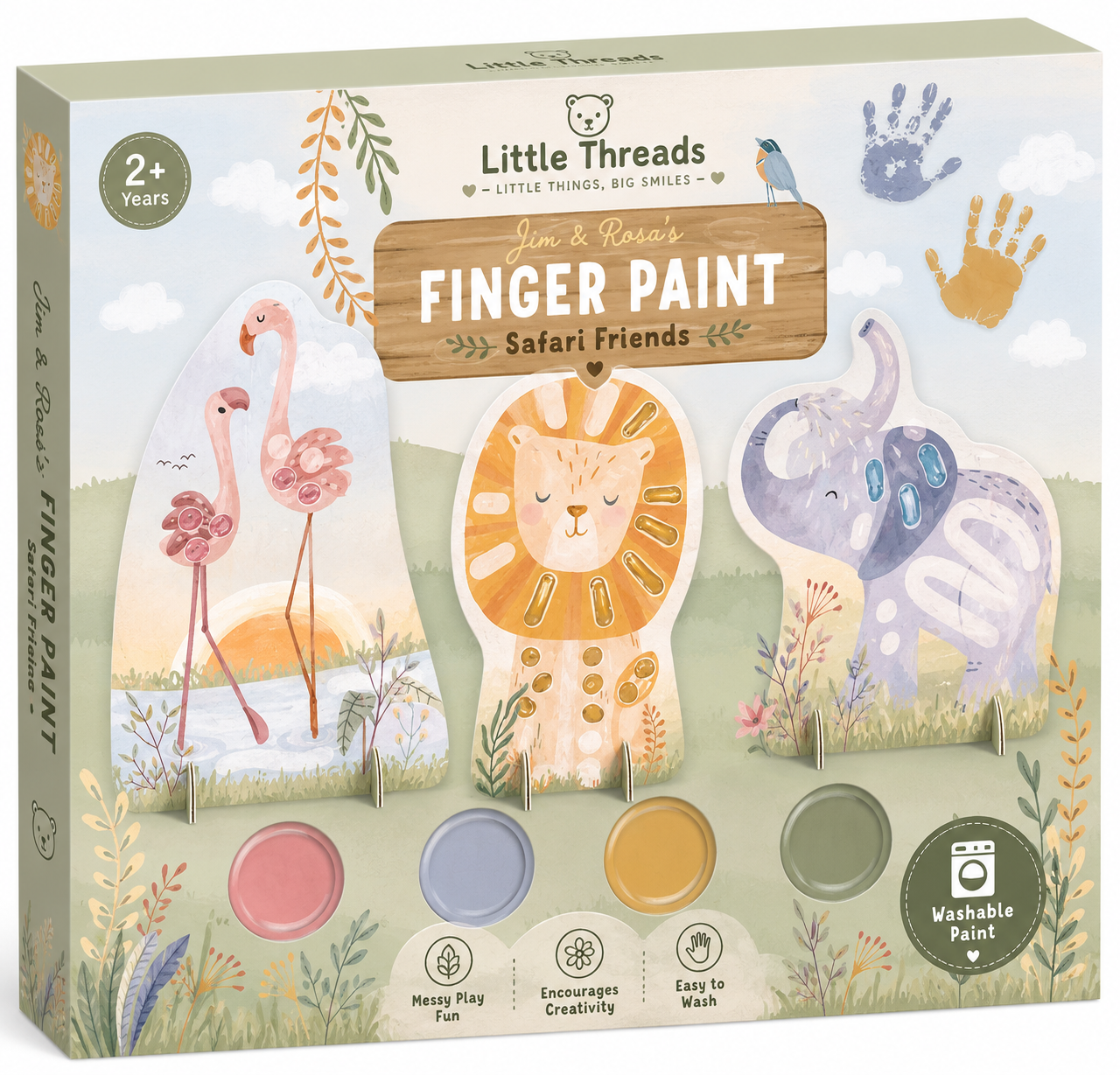 Finger painting set - Jim and Rosa