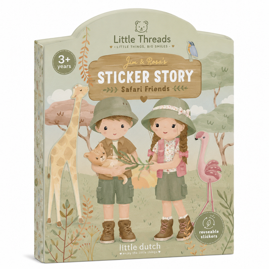 Reusable sticker book - Jim and Rosa