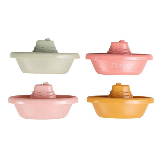 Little Dutch - Stackable Bath Boats - Pink