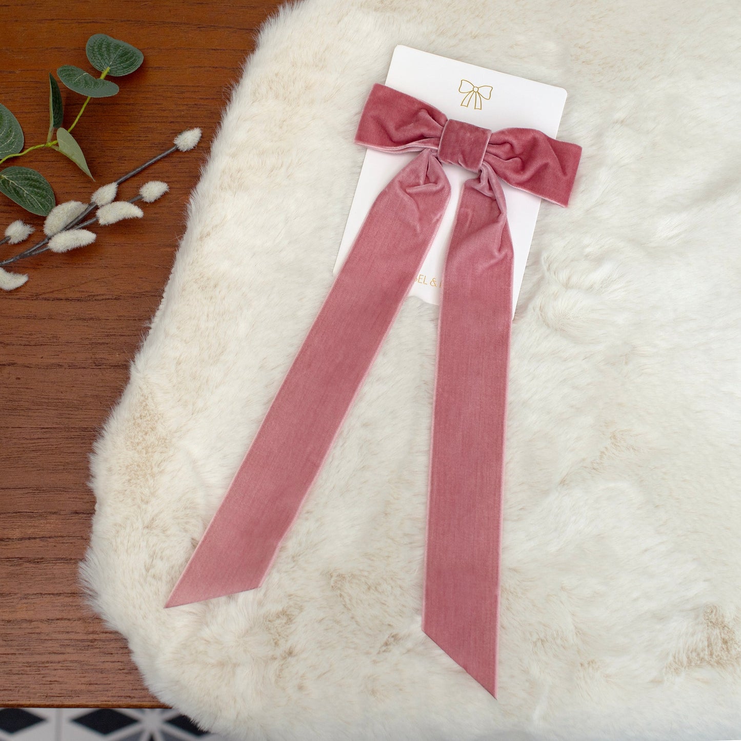 Mabel & Fox - Personalised Velvet Bow Gift Sack