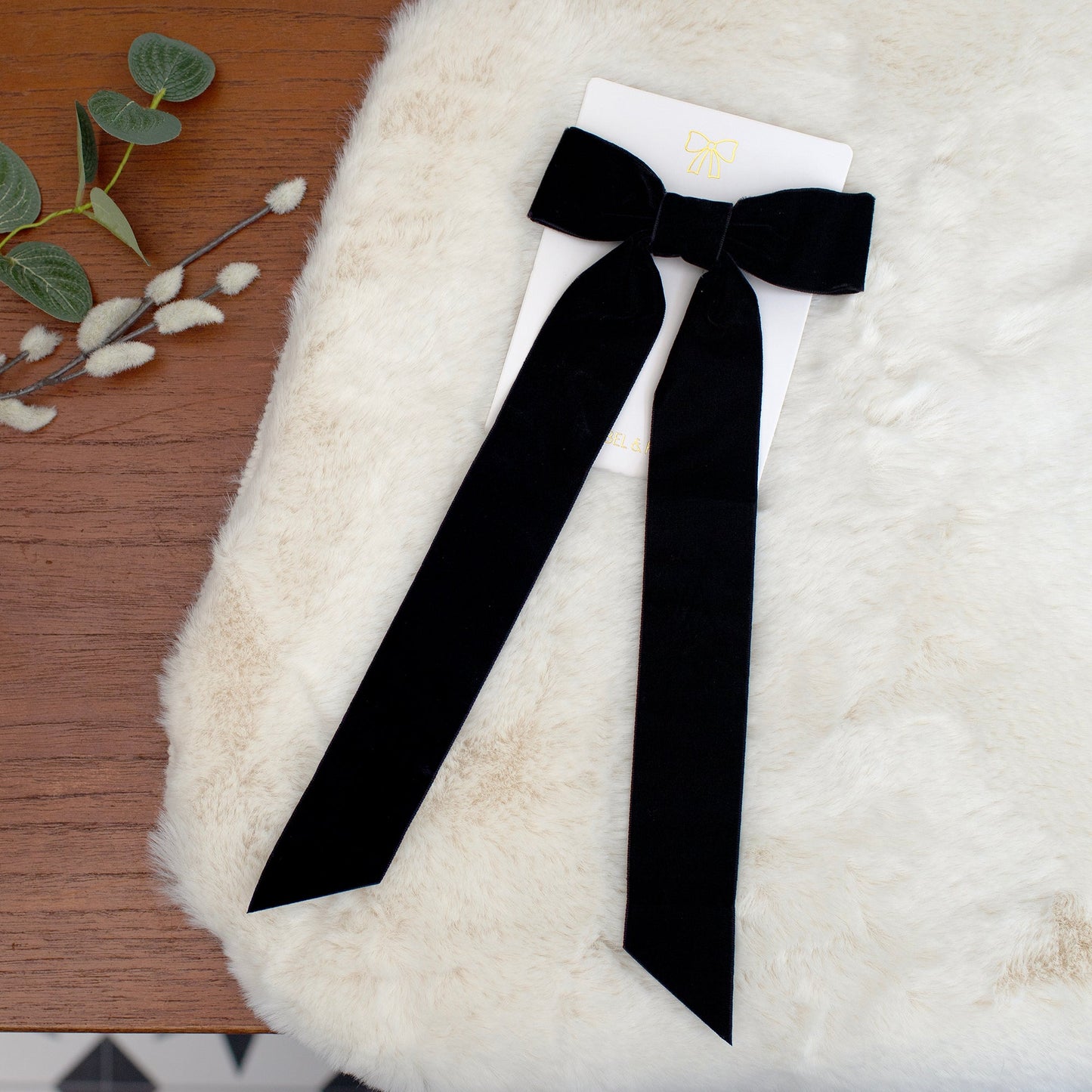 Mabel & Fox - Personalised Velvet Bow Gift Sack