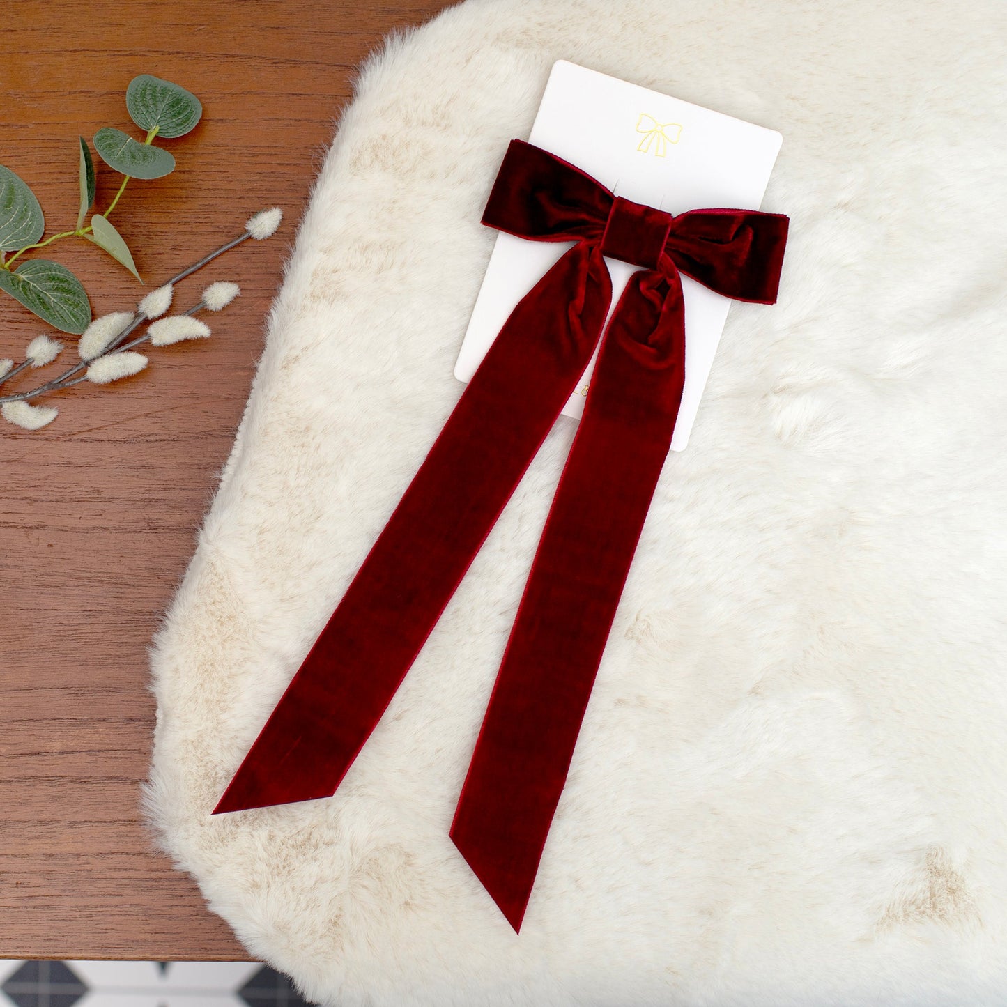 Mabel & Fox - Personalised Velvet Bow Gift Sack