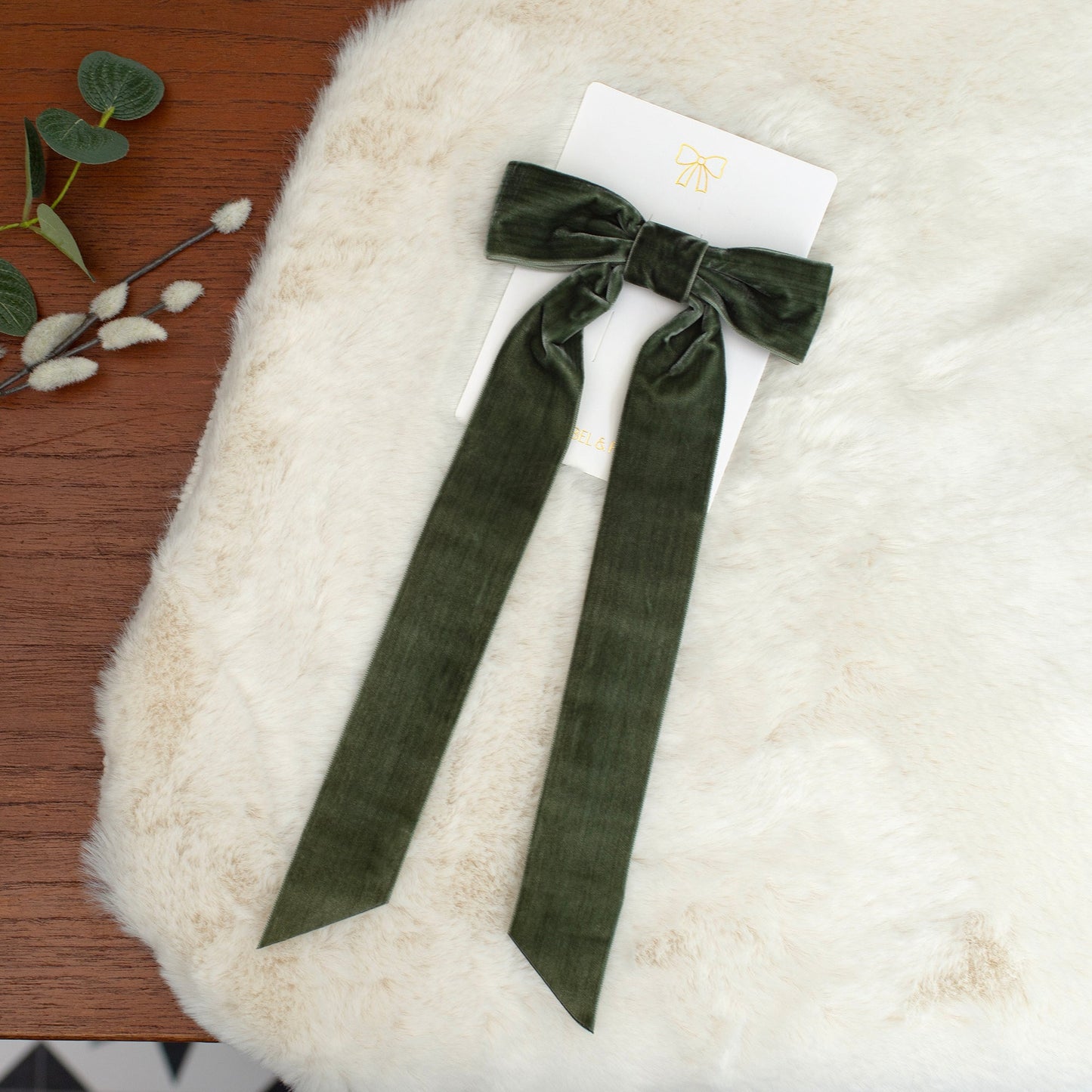 Mabel & Fox - Personalised Velvet Bow Gift Sack